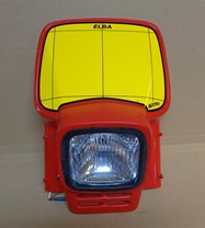 elba headlight  red 